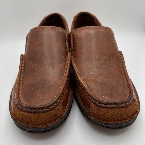 Wolverine Men’s ics Leather Slip On Loafer Shoes Size 11.5EW ecoOrthoLite Brown - Picture 3 of 7